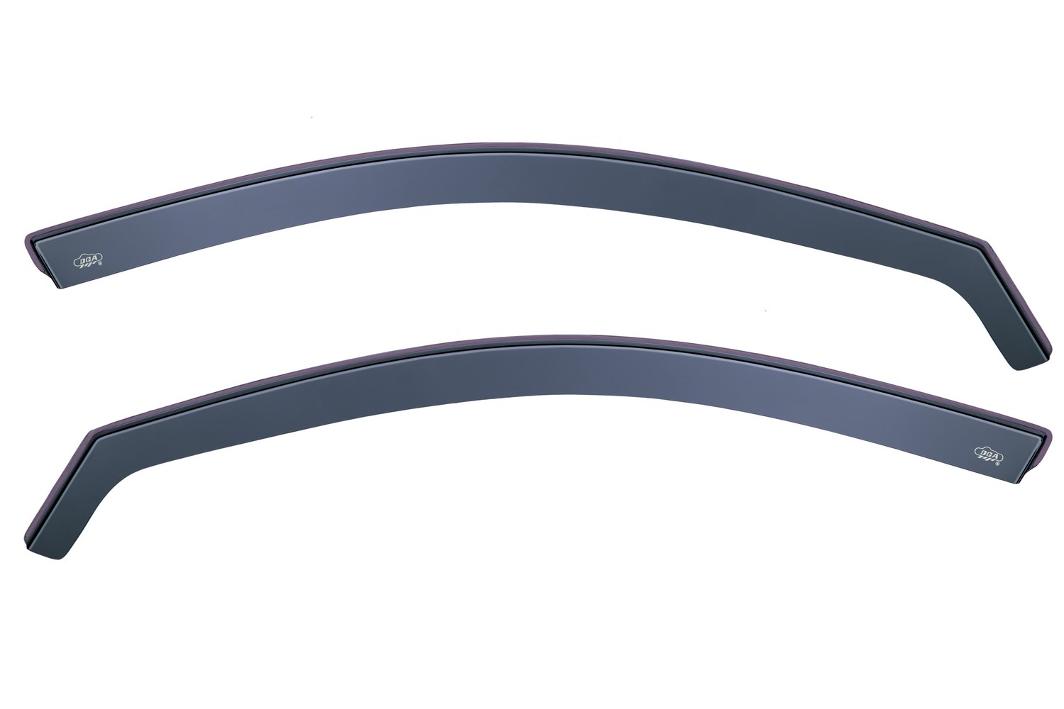 Side wind deflectors suitable for Hyundai Elantra II (J2) 1995-2000 4-door saloon front doors DGA - smoke grey (2)