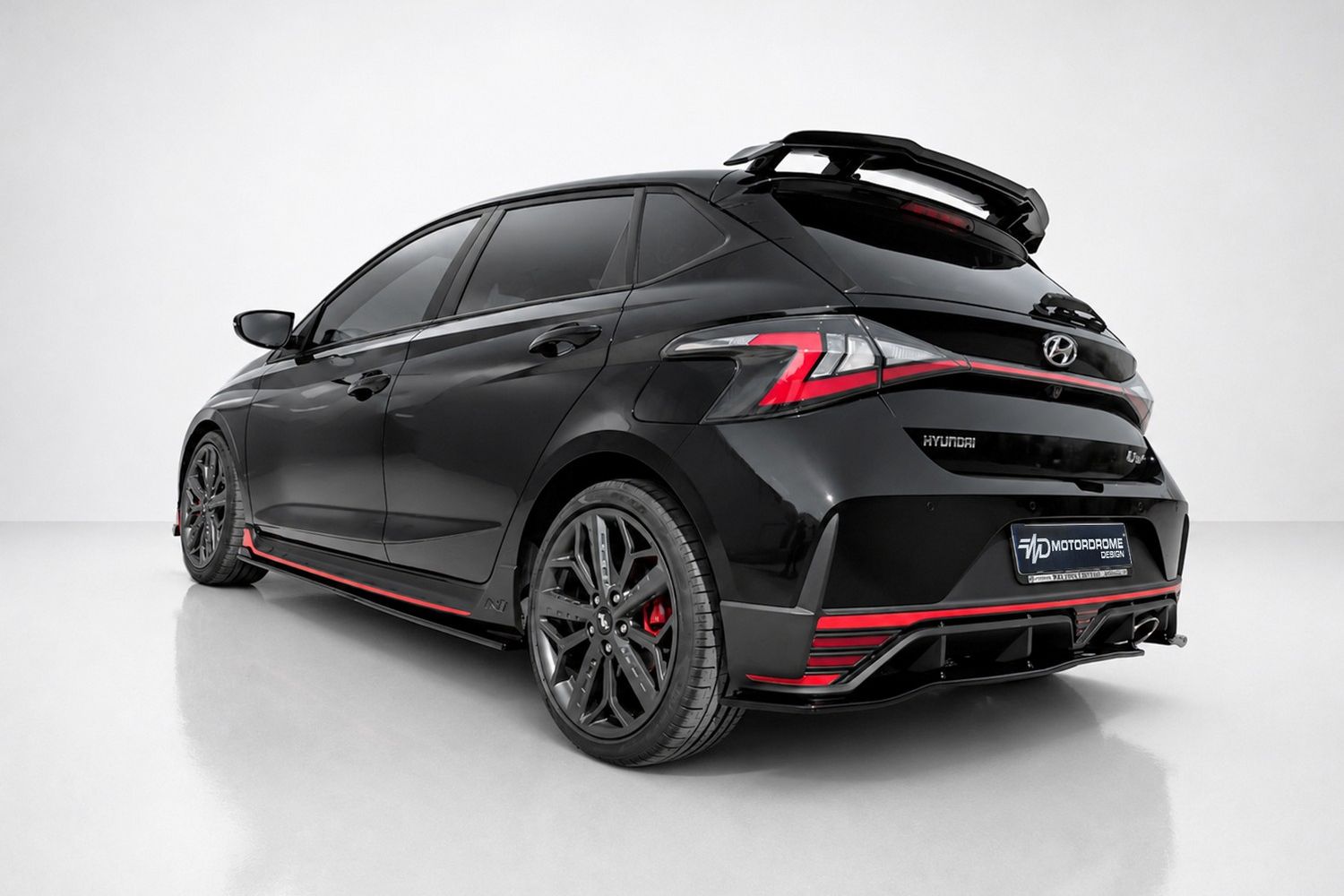 Rear diffuser Hyundai i20 (BC3) 2020-present 5-door hatchback ABS - painted (2)