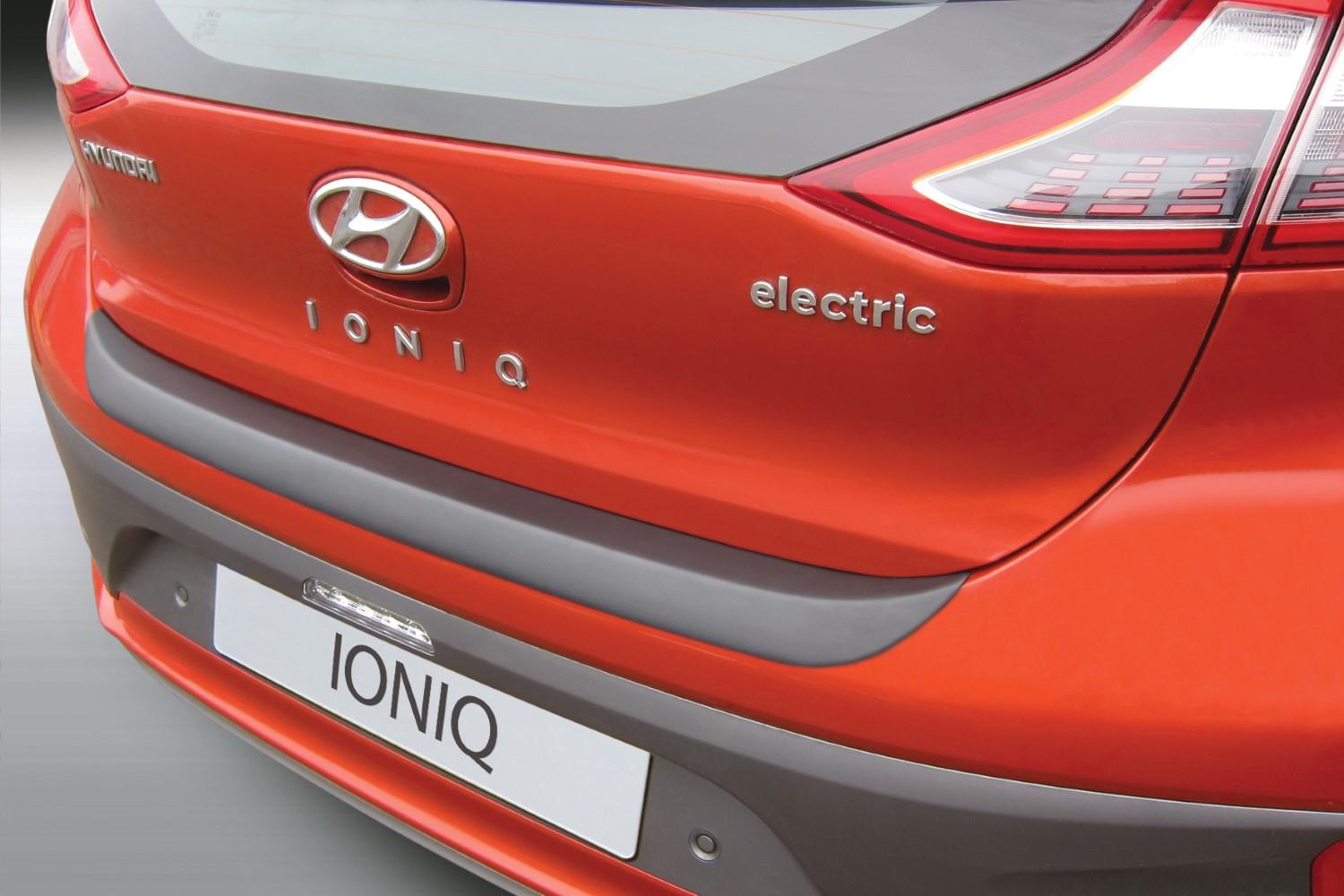 Rear bumper protector Hyundai Ioniq 2016-2022 5-door hatchback ABS - carbon look