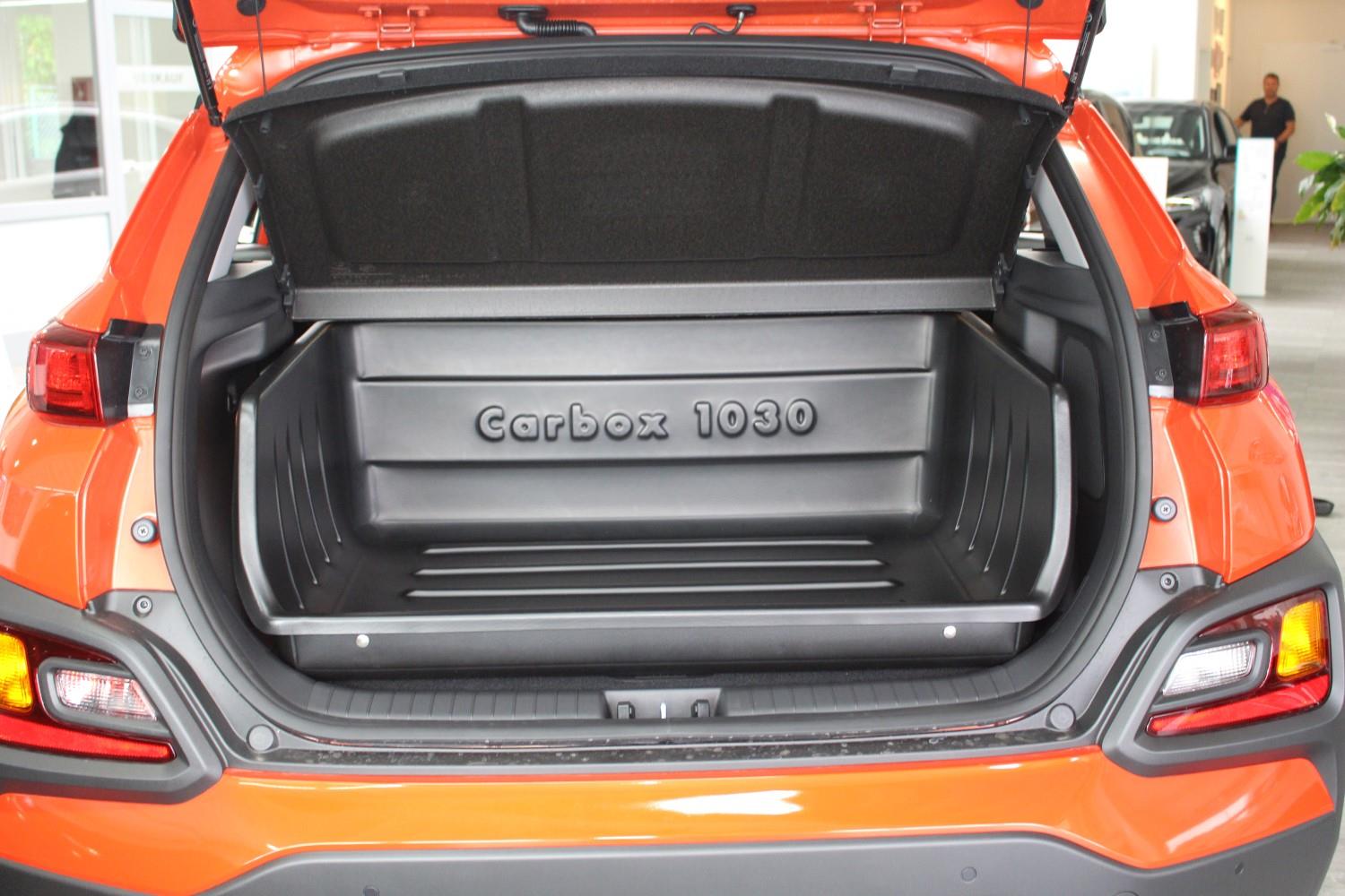 Bac de coffre convient à Hyundai Kona (OS) 2017-2022 Carbox Classic YourSize 99 x 50 haute paroi
