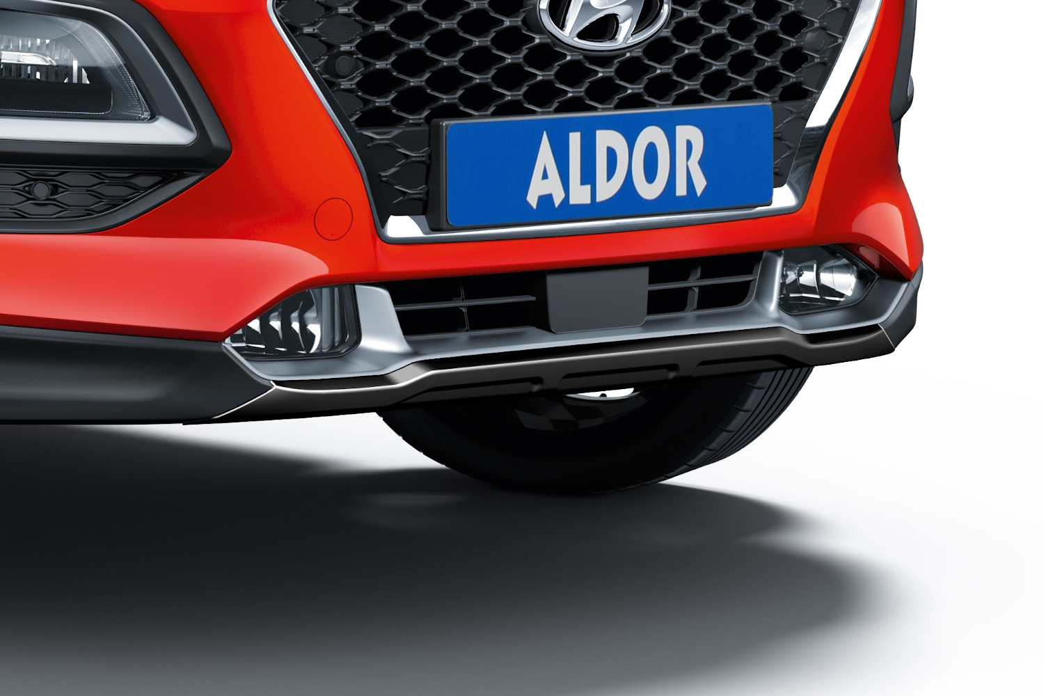 Sskid plate front suitable for Hyundai Kona (OS) 2017-2020  Piano Black