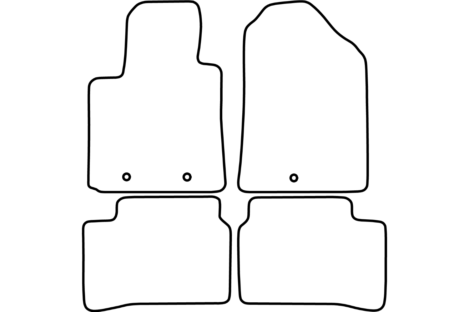 Car mats Hyundai i10 (IABA) velour Car Parts Expert