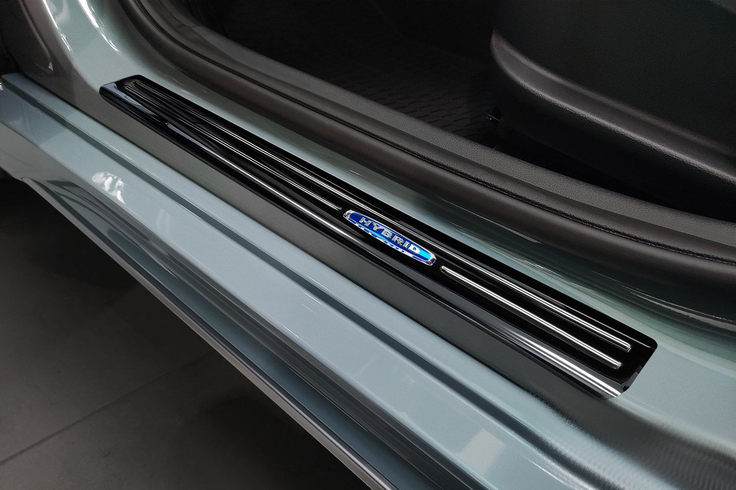 Instaplijsten geschikt voor Hyundai Kona (OS) 2017-2022 RVS hoogglans antraciet 4-delig