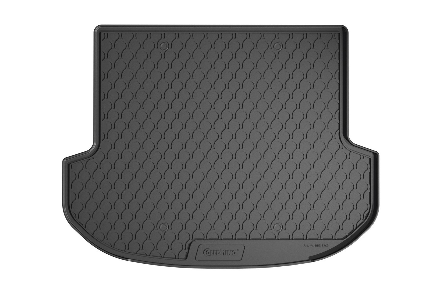 Kofferbakmat geschikt voor Hyundai Santa Fe (TM) 2018-2024 anti-slip Rubbasol rubber
