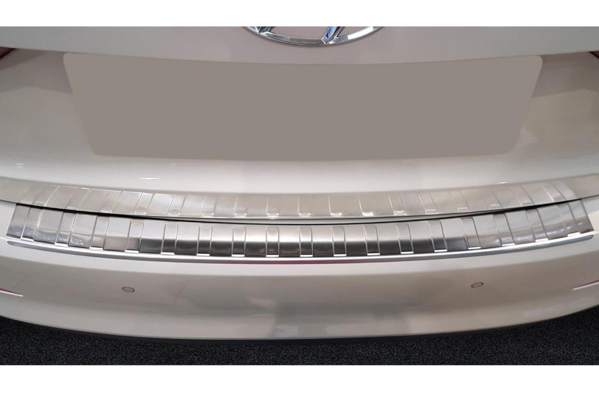 Protection de seuil de coffre convient à Hyundai Elantra VI (AD) 2015-2018 4 portes tricorps acier inox brossé