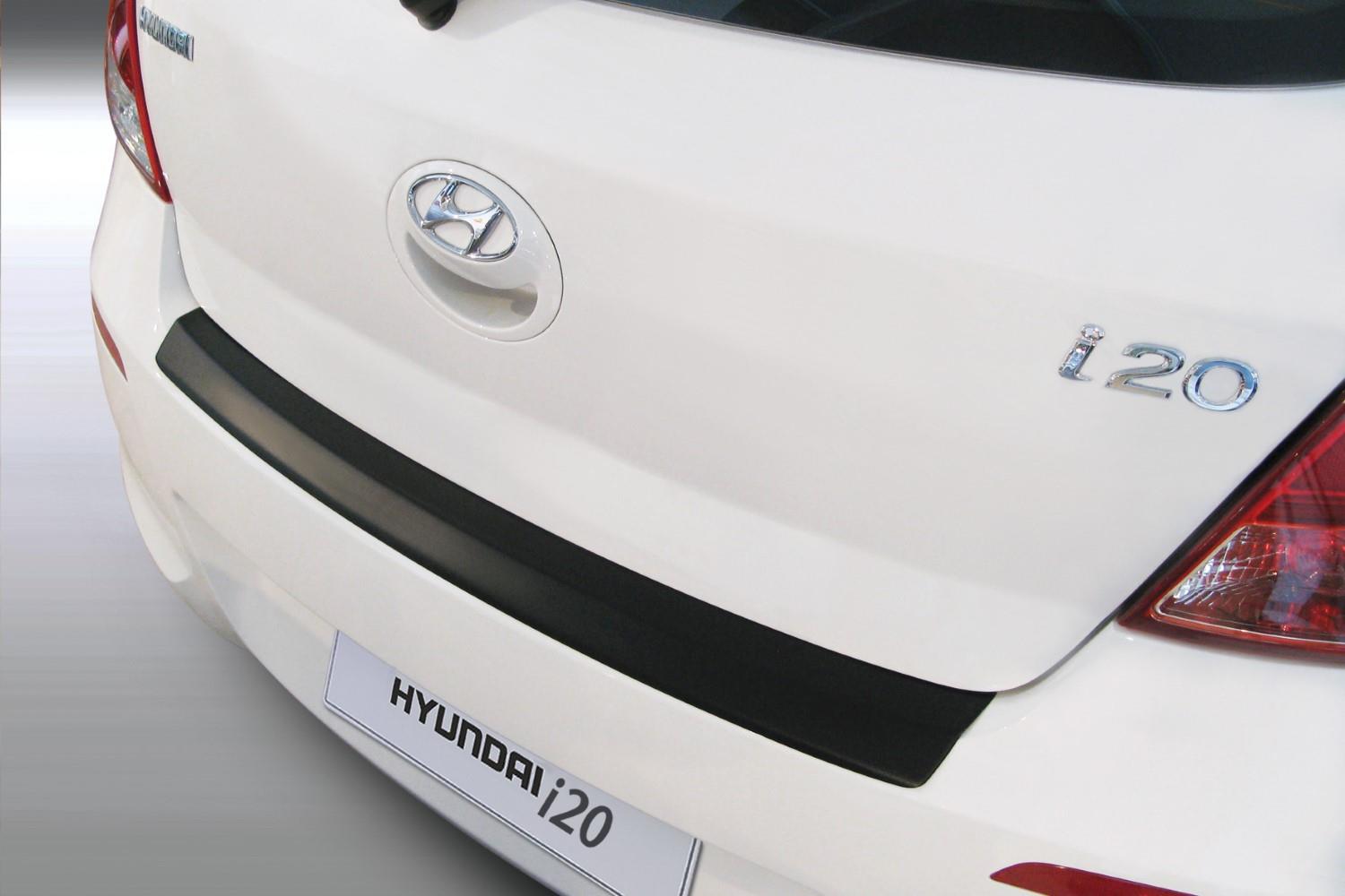 Rear bumper protector Hyundai i20 (PB) 2012-2014 3 & 5-door hatchback ABS - matt black