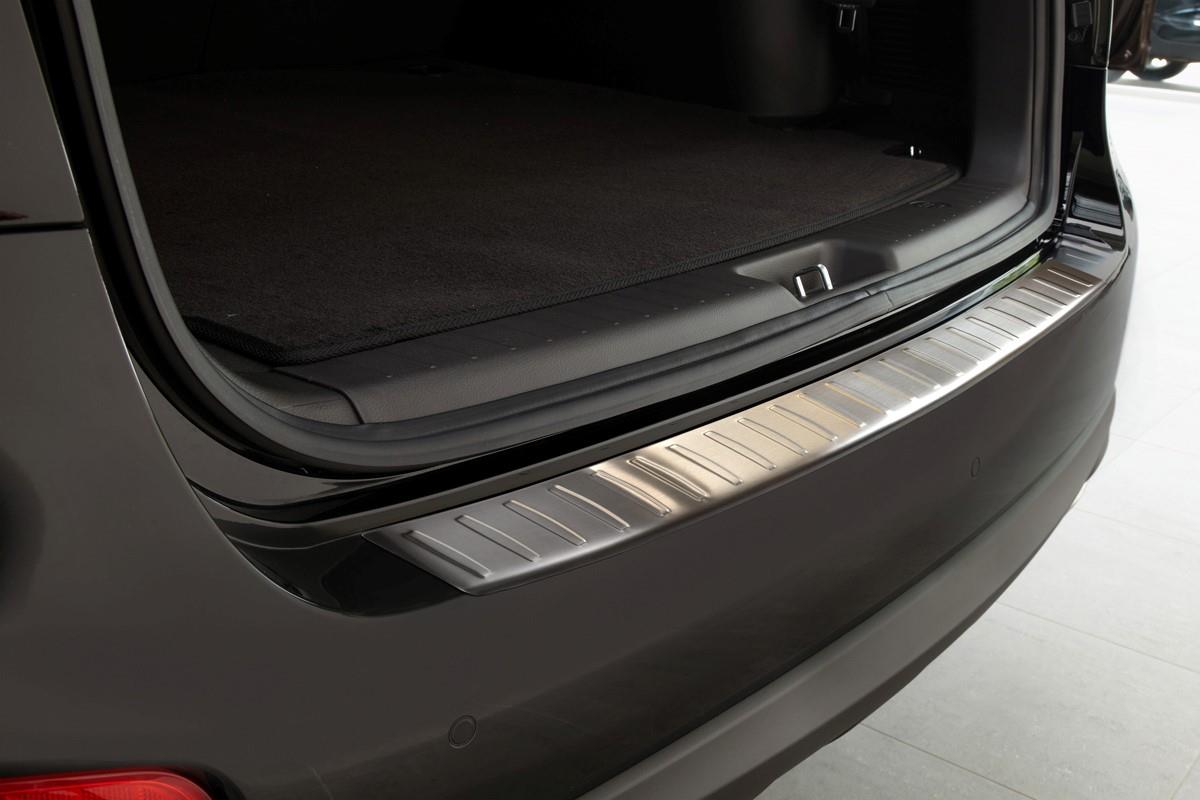 Rear bumper protector Hyundai Santa Fe (CM) 2010-2012 stainless steel