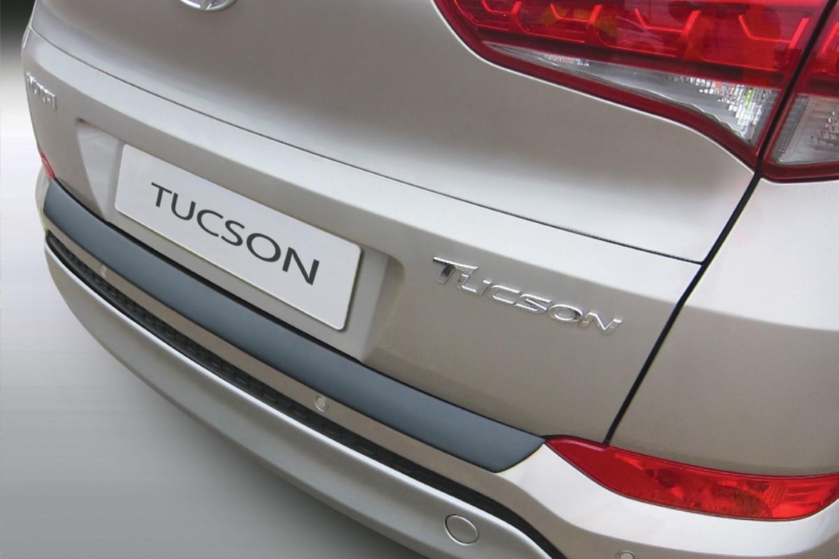Rear bumper protector Hyundai Tucson (TL) 2015-2018 ABS - matt black