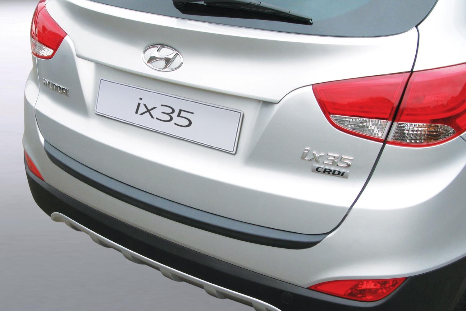 Rear bumper protector Hyundai ix35 (LM) 2010-2015 ABS - matt black
