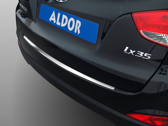 Rear bumper protector suitable for Hyundai ix35 (LM) 2010-2015 stainless steel brushed