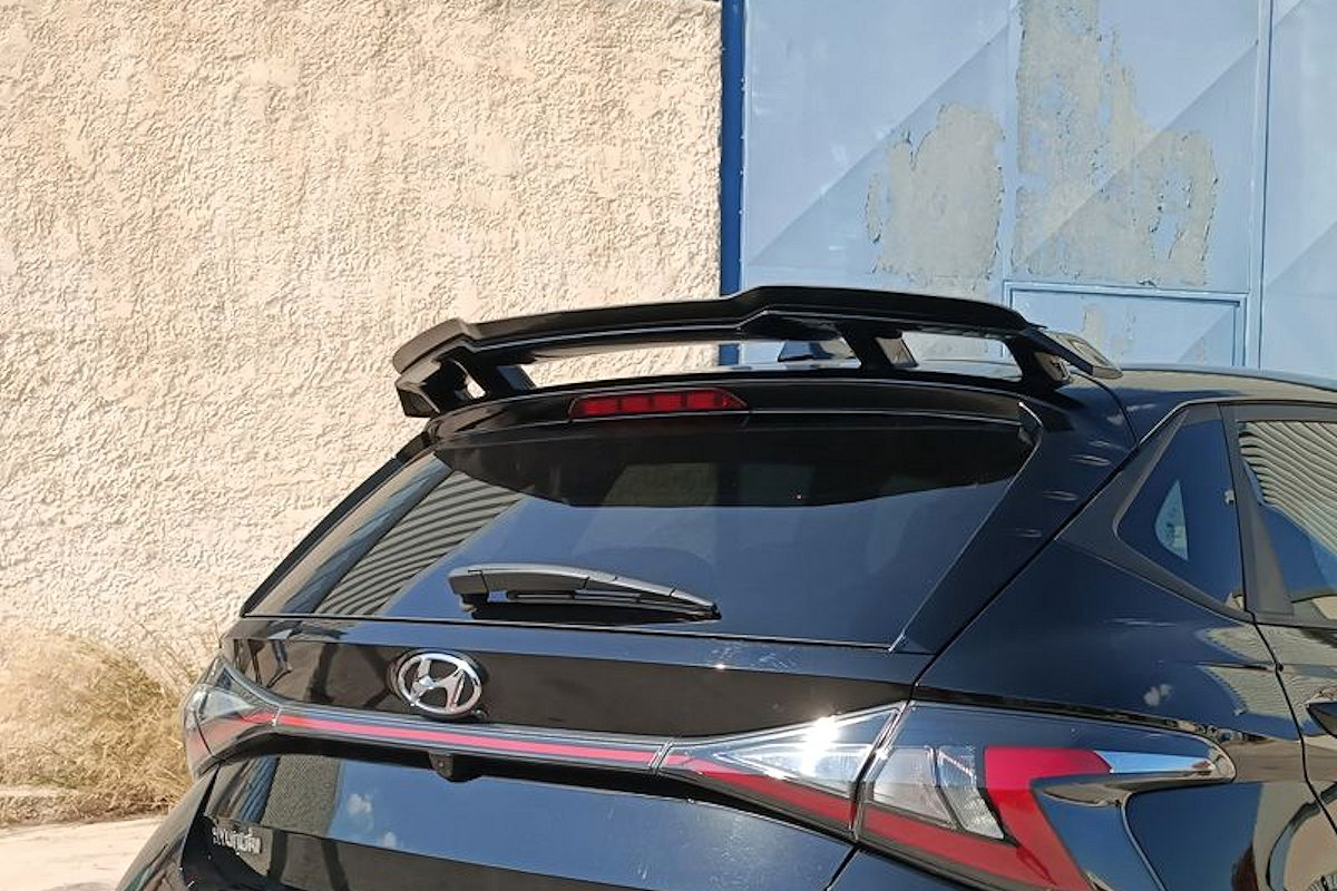 Roof spoiler lip suitable for Hyundai i20 (BC3) 2020-present 5-door hatchback