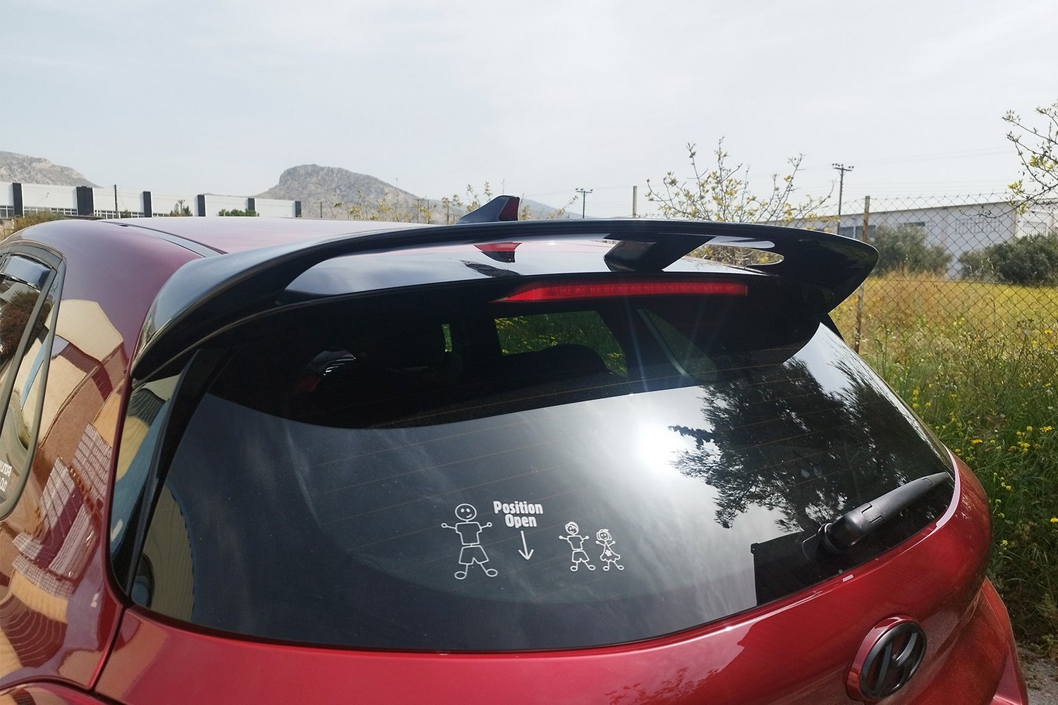 Roof spoiler suitable for Hyundai i30 (PD) 2017-present 5-door hatchback
