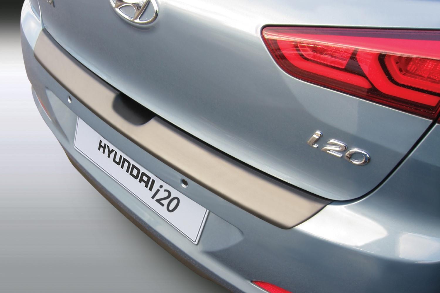 Ladekantenschutz passend für Hyundai i20 (GB) 2014-2018 5-Türer Schrägheck ABS - Mattschwarz
