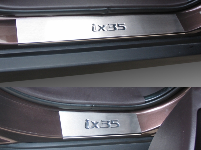 Seuils de portes Hyundai ix35 (LM) 2010-2015 acier inox - 4 pièces