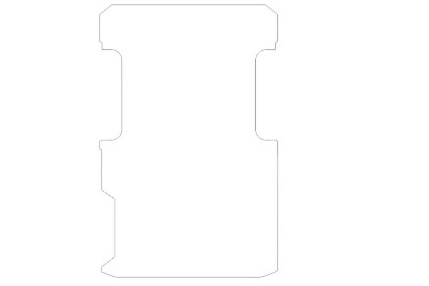 Cargo space mat suitable for Iveco Daily VI 2014-present 3 mm rubber - Diamond Checker