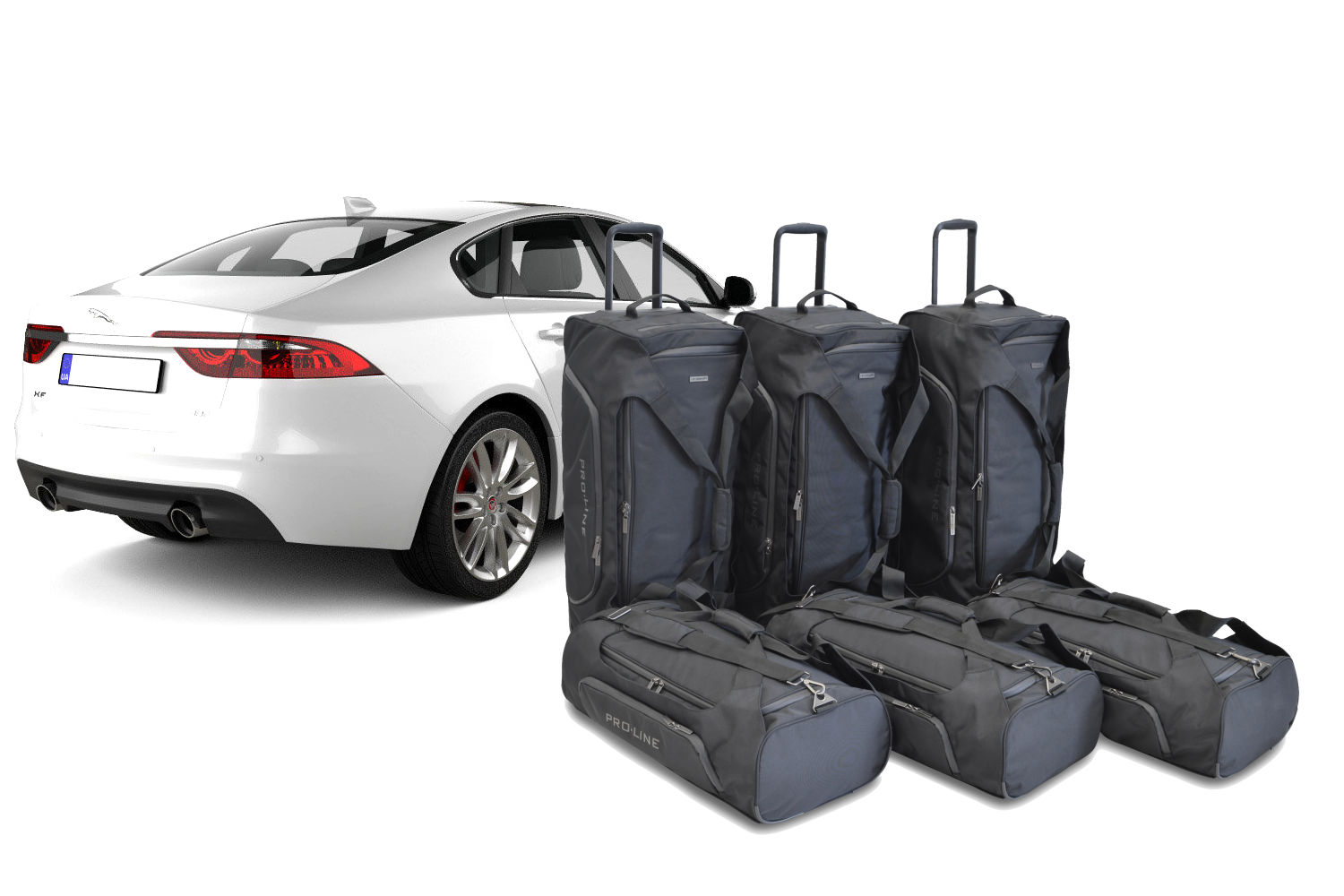 Set de sacs de voyage convient à Jaguar XF (X260) 2015-présent 4 portes tricorps Pro.Line