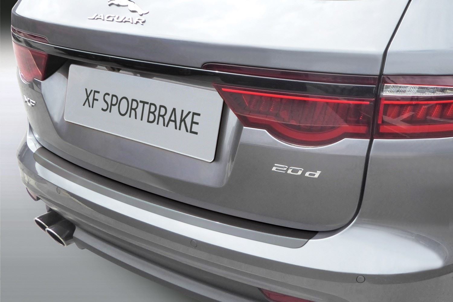 Bumperbeschermer Jaguar XF Sportbrake (X260) 2018-heden wagon ABS - matzwart