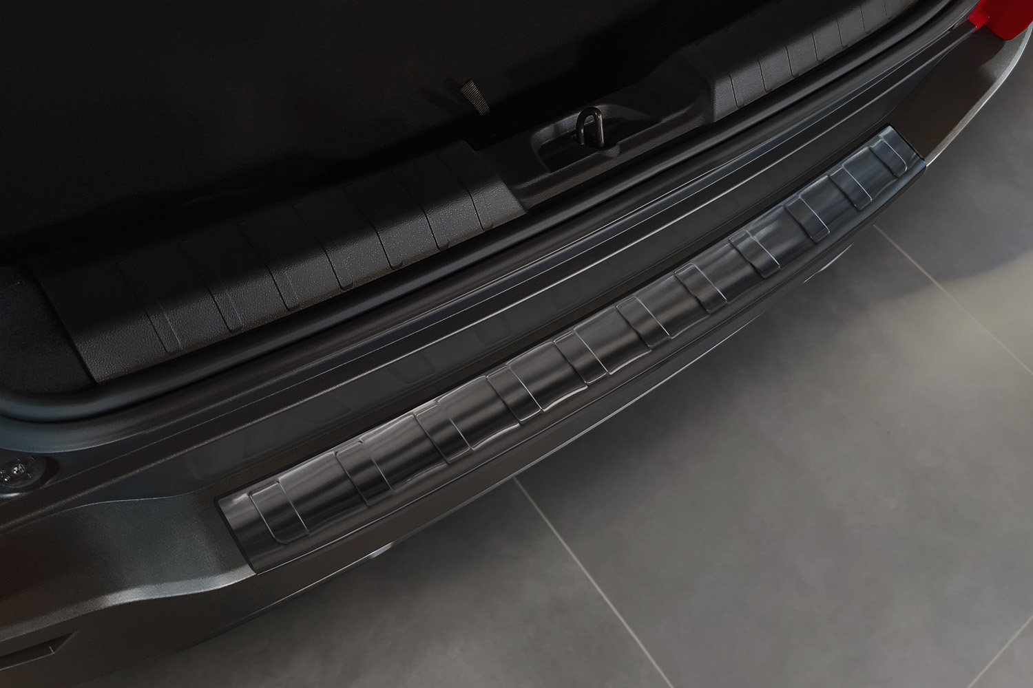 Protection de seuil de coffre convient à Jeep Avenger 2023-présent acier inox brossé anthracite