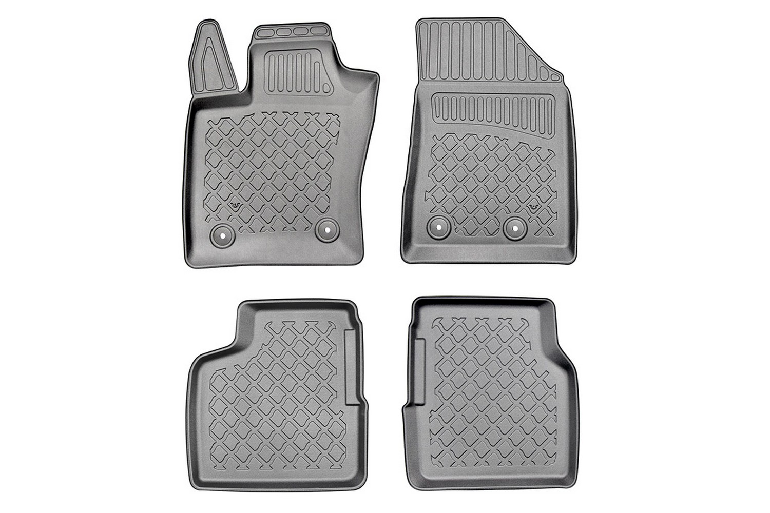 Automatten geschikt voor Jeep Compass (MP) 2017-heden Guardliner PE/TPE rubber