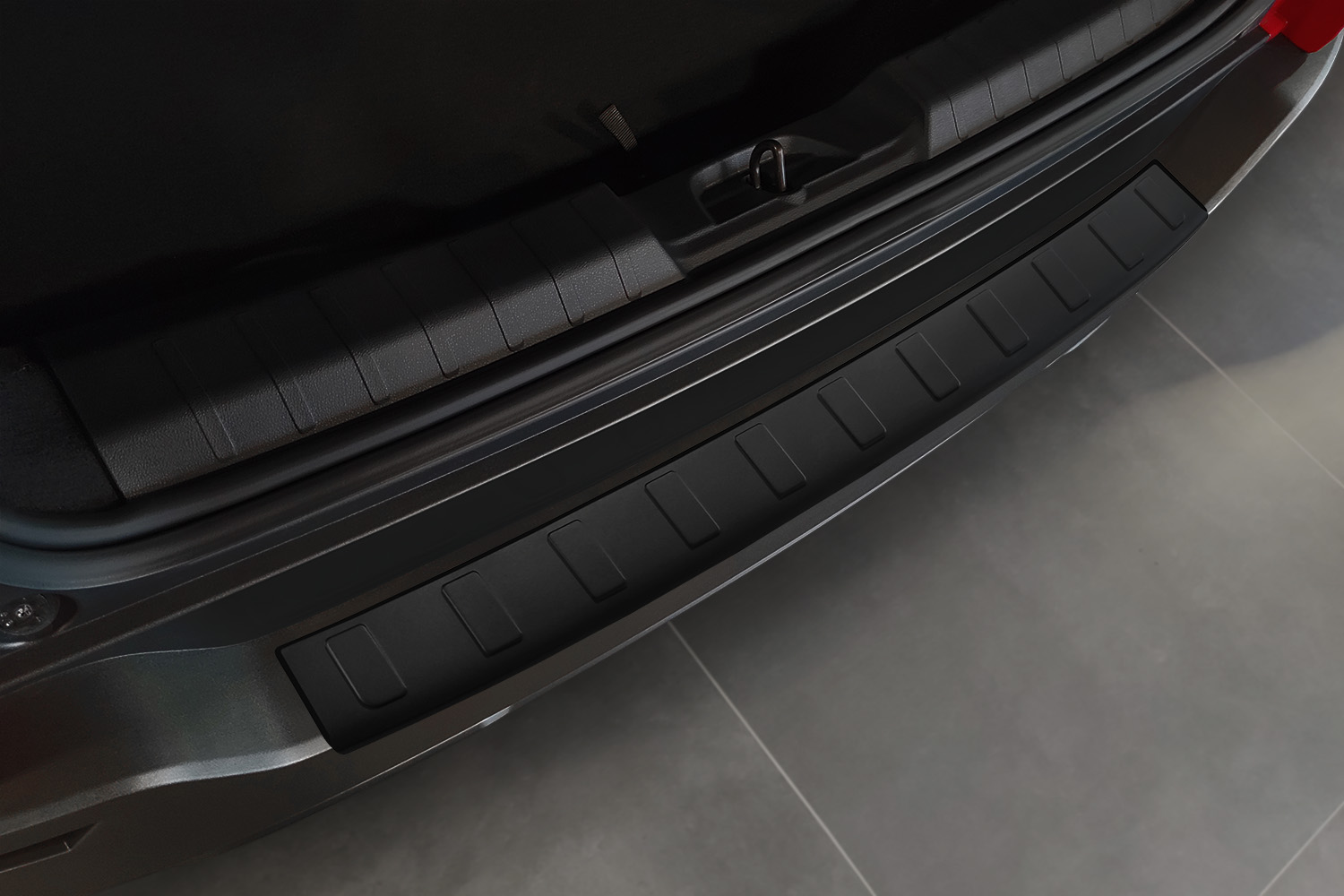 Rear bumper protector Jeep Avenger 2023-present stainless steel matt black