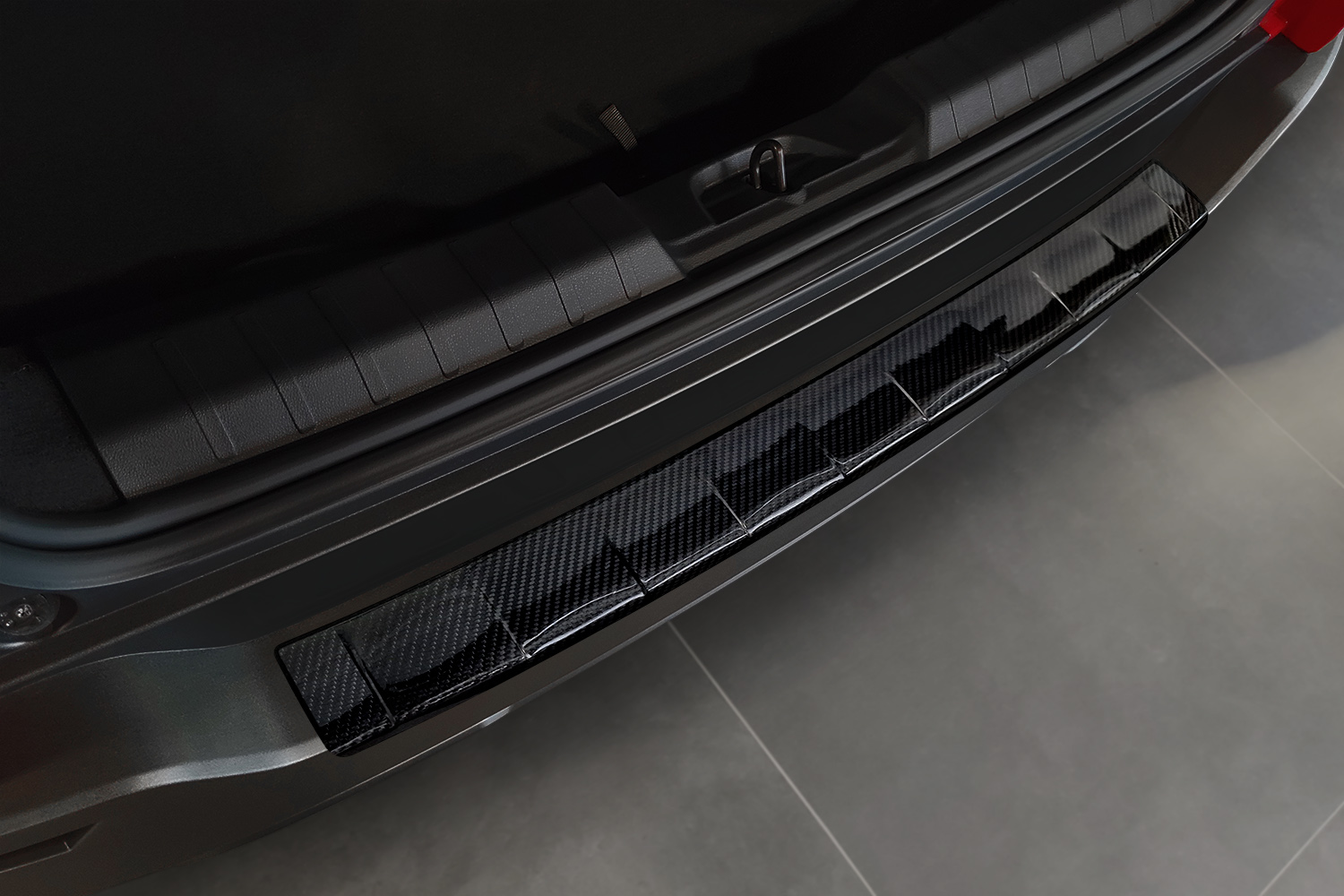 Protection de seuil de coffre convient à Jeep Avenger 2023-présent carbone