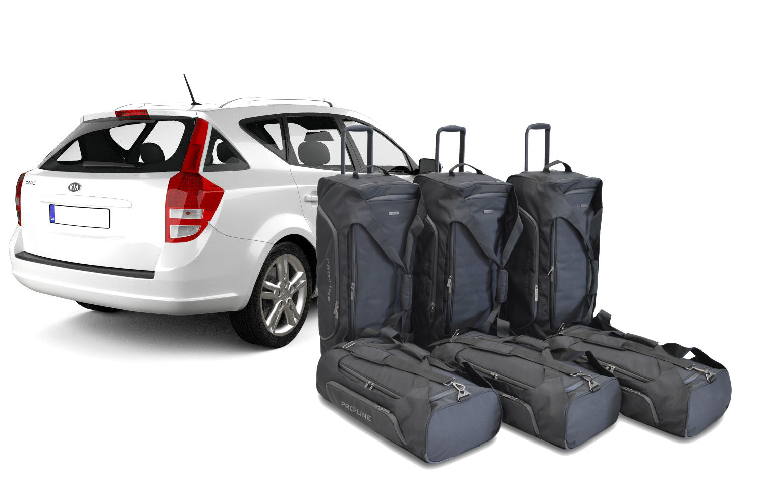 Set de sacs de voyage Kia Cee'd Sportswagon (JD) 2012-2018 break Pro.Line