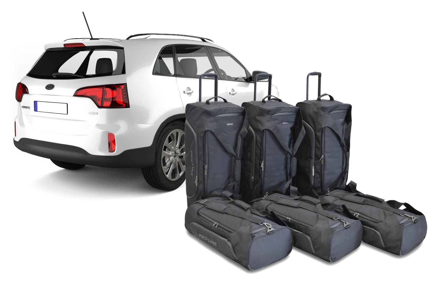 Set de sacs de voyage convient à Kia Sorento (XM) 2009-2015 Pro.Line