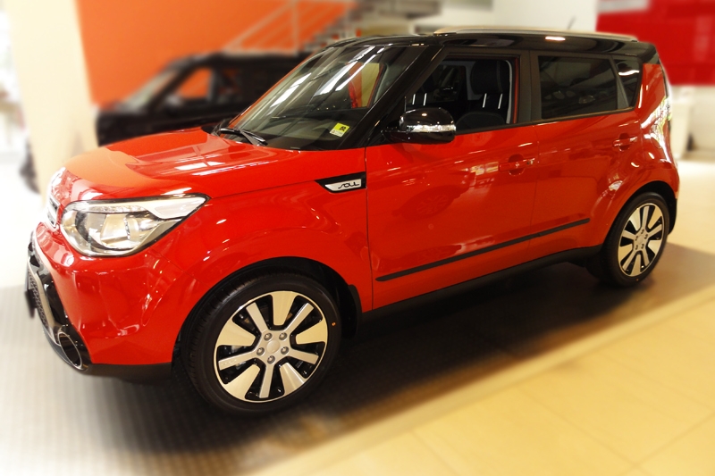 Baguettes protection convient à Kia Soul II (PS) 2014-2019 ensemble