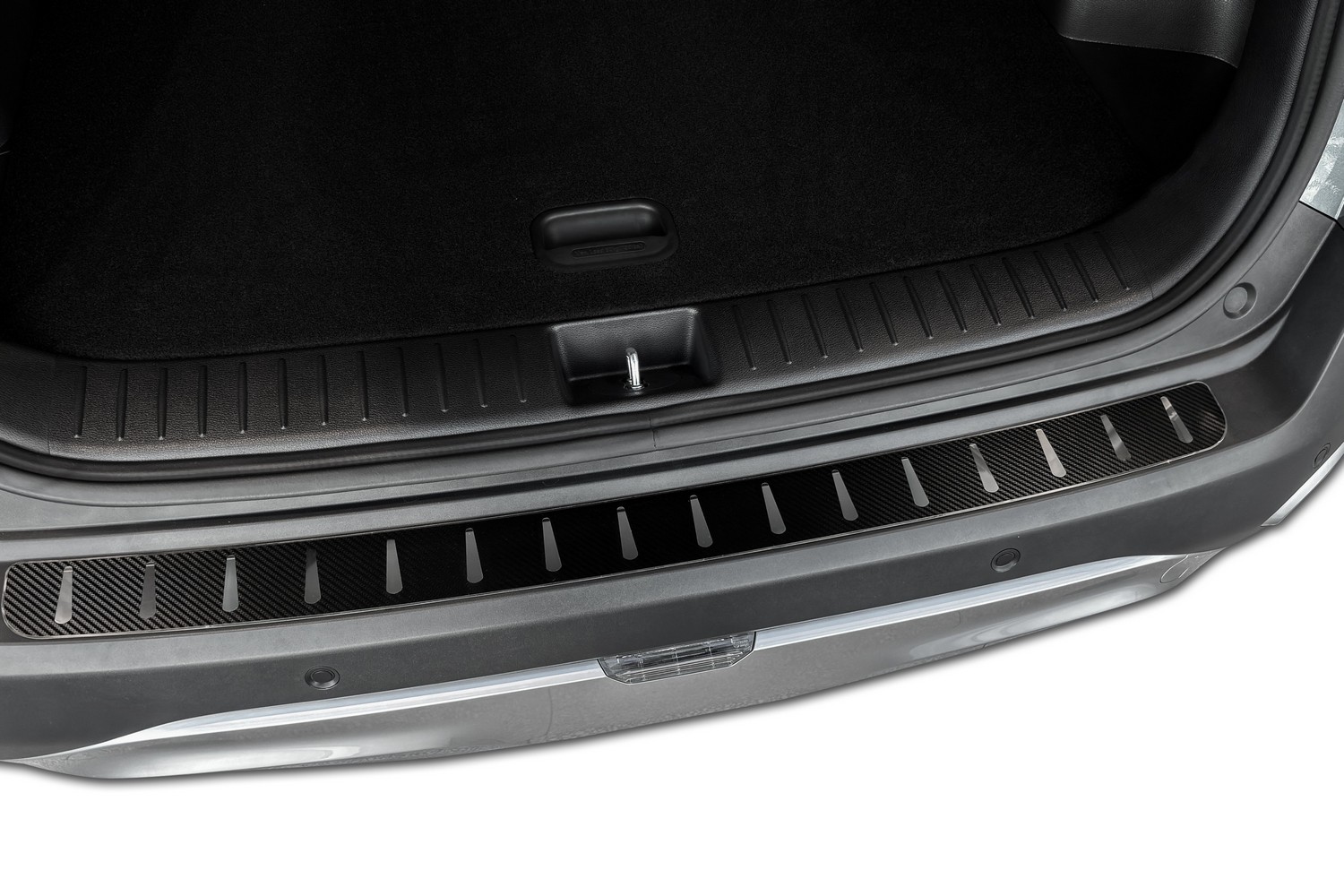 Rear bumper protector suitable for Kia Sportage V (NQ5) 2021-2025 stainless steel - carbon foil