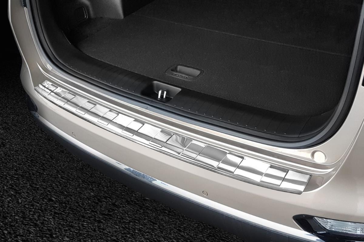Rear bumper protector suitable for Kia Sportage IV (QL) 2018-2021 stainless steel brushed