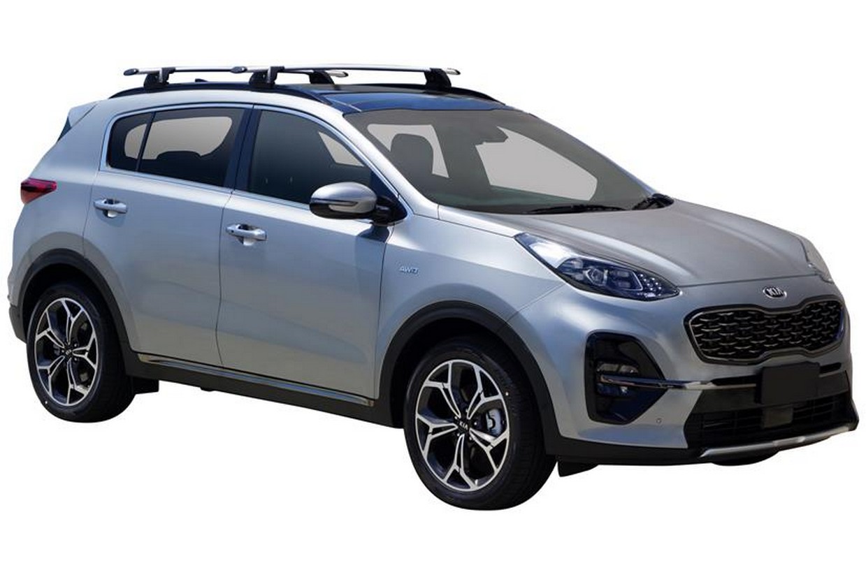 Roof bars Kia Sportage IV QL Yakima silver CarParts Expert