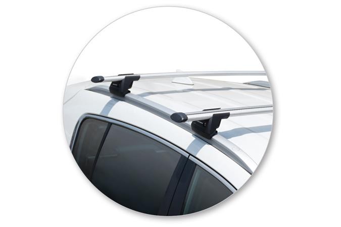 Roof bars suitable for Kia Sportage IV QL 2018 2021 Yakima Aero ThruBar black