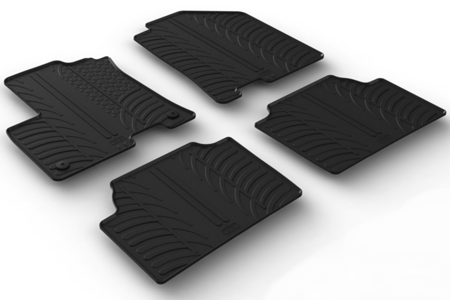 Tapis convient à Kia Niro (DE) 2016-2022 caoutchouc Rubbasol