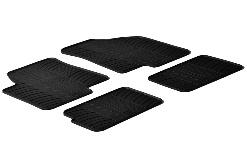 Fußmatten passend für Kia Soul I (AM) 2009-2014 Rubbasol Gummi