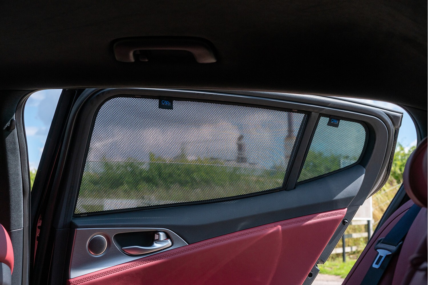 Zonneschermen Kia Stinger (CK) 2017-heden 5-deurs hatchback Car Shades - achterportieren