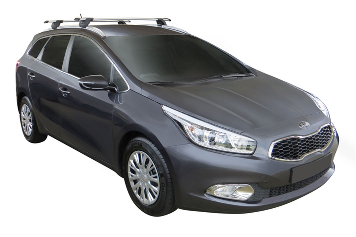 Roof bars Kia Cee'd (JD) 2012-2015 wagon Yakima Whispbar Through Bar - KIA2CDWR (1)