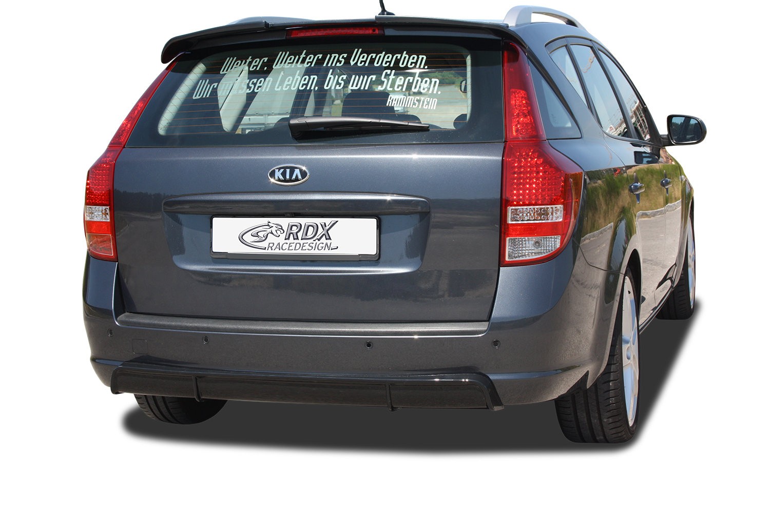 Rear diffuser suitable for Kia Cee'd (ED) 2006-2012 wagon ABS