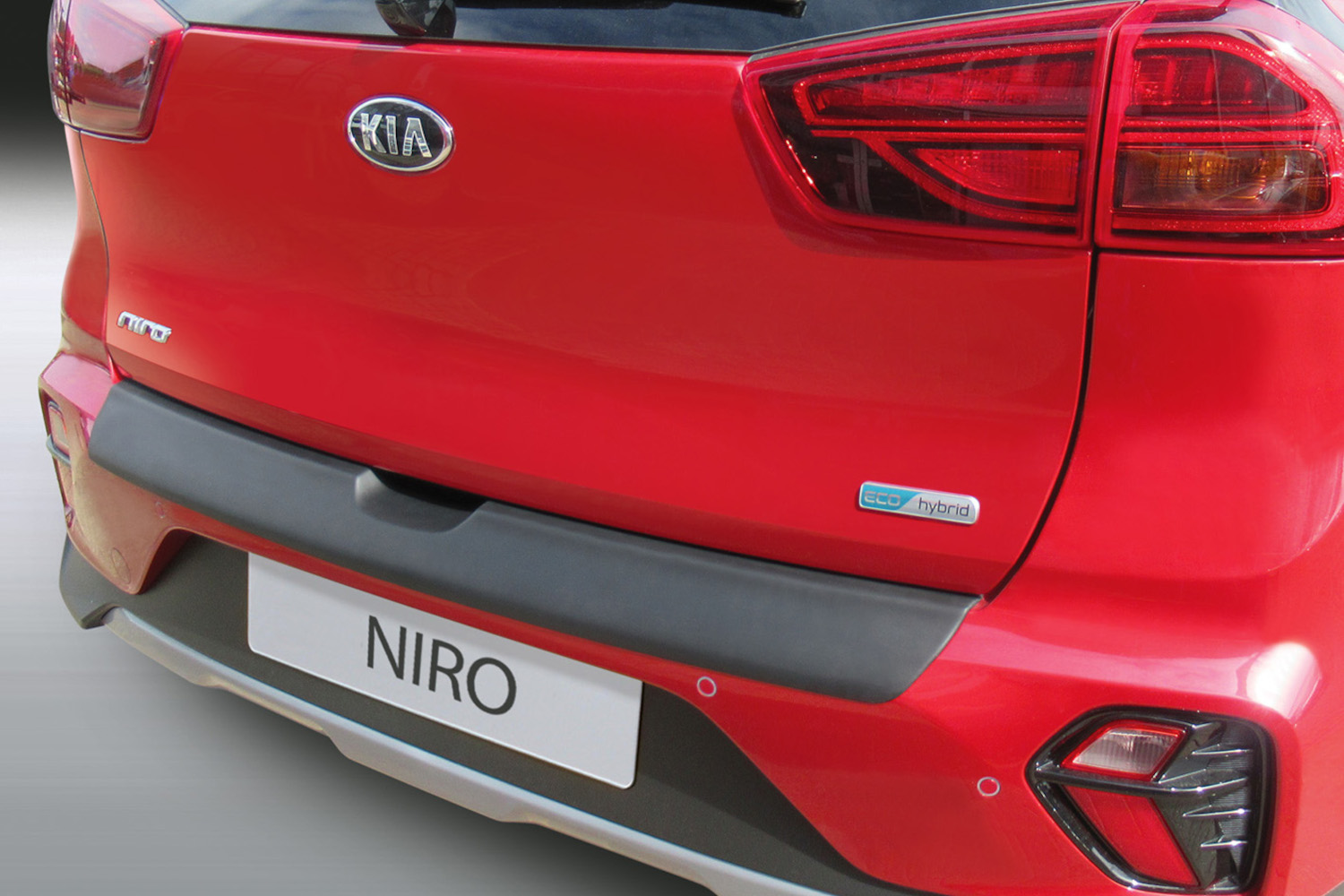Rear bumper protector suitable for Kia Niro (DE) 2019-2022 ABS - carbon look