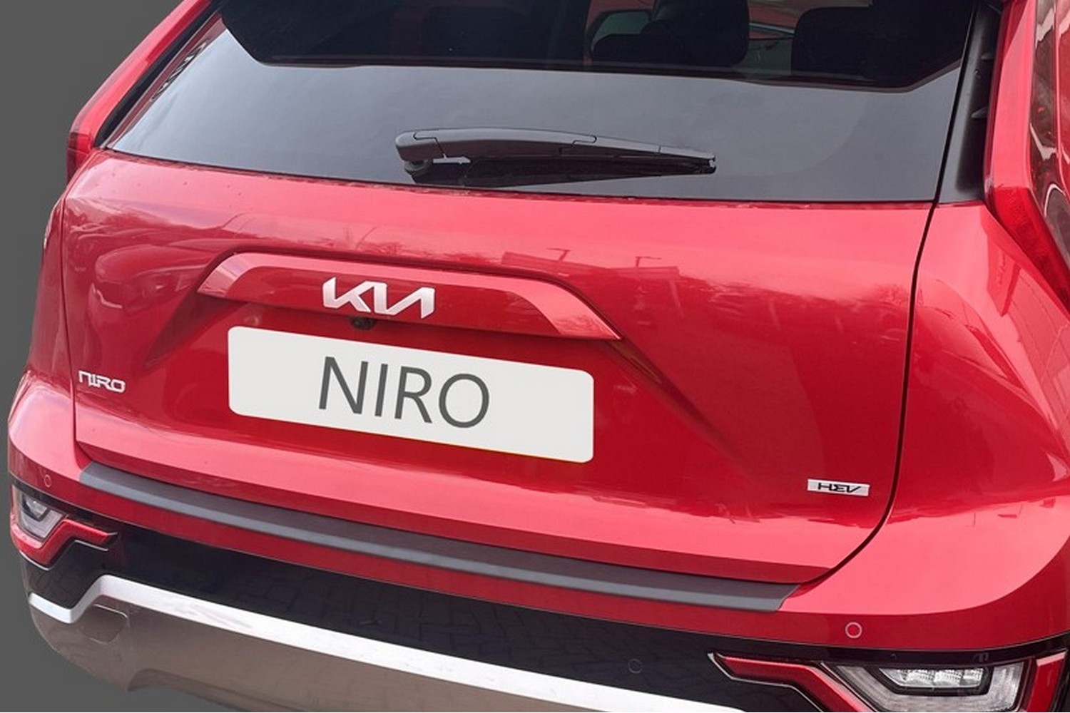 Rear bumper protector suitable for Kia Niro II (SG2) 2022-present ABS - matt black