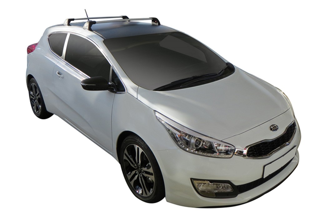 Roof bars Kia Pro_Cee'd (JD) 2013-2018 3-door hatchback Yakima Whispbar Flush Bar - KIA3PCWR (1)