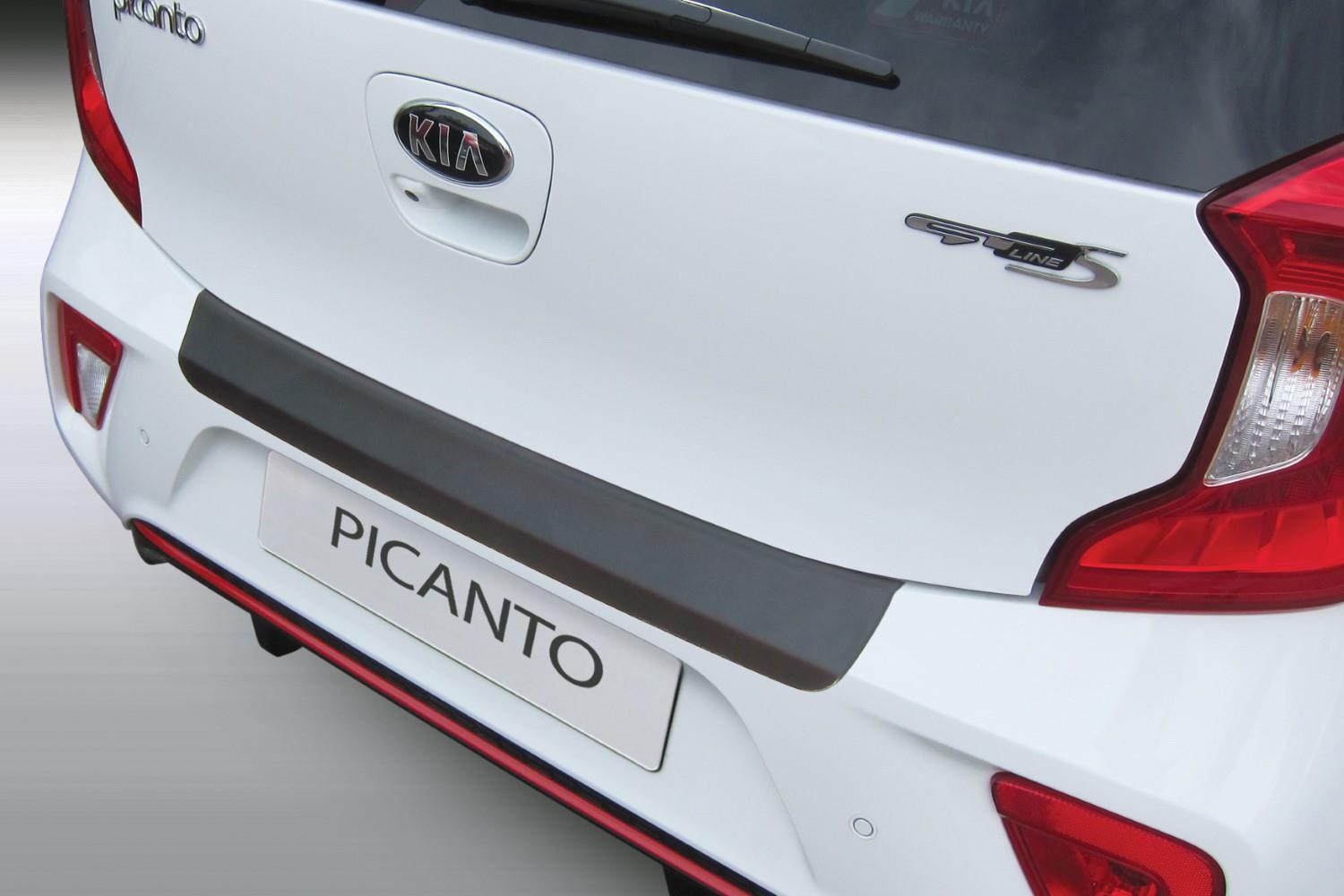 Bumperbeschermer geschikt voor Kia Picanto (JA) 2017-heden 5-deurs hatchback ABS - matzwart
