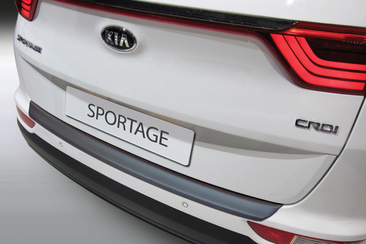 Rear bumper protector Kia Sportage IV (QL) 2015-2018 ABS - matt black