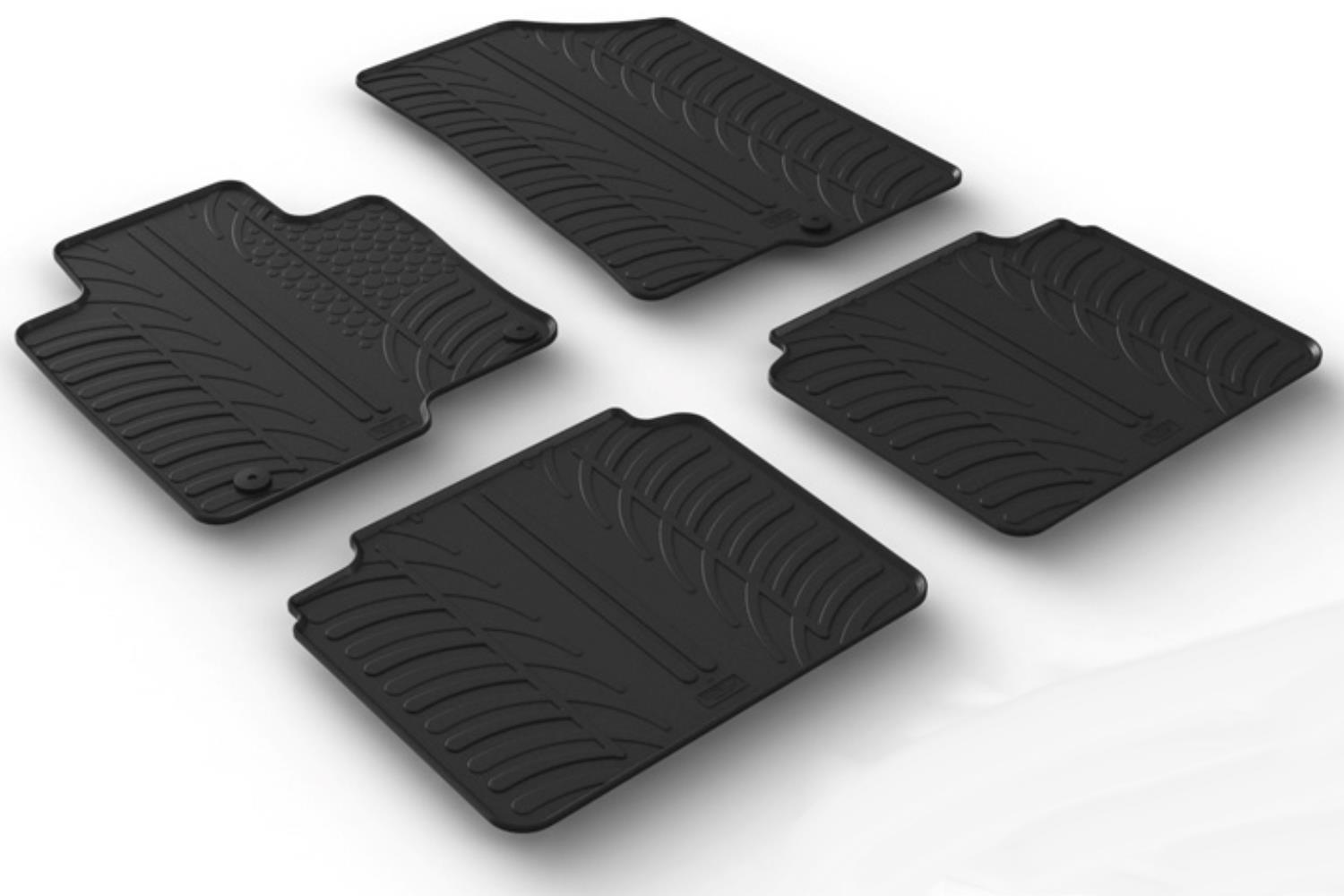 Car mats suitable for Kia Optima Sportswagon (JF) 2016-2020 wagon Rubbasol rubber