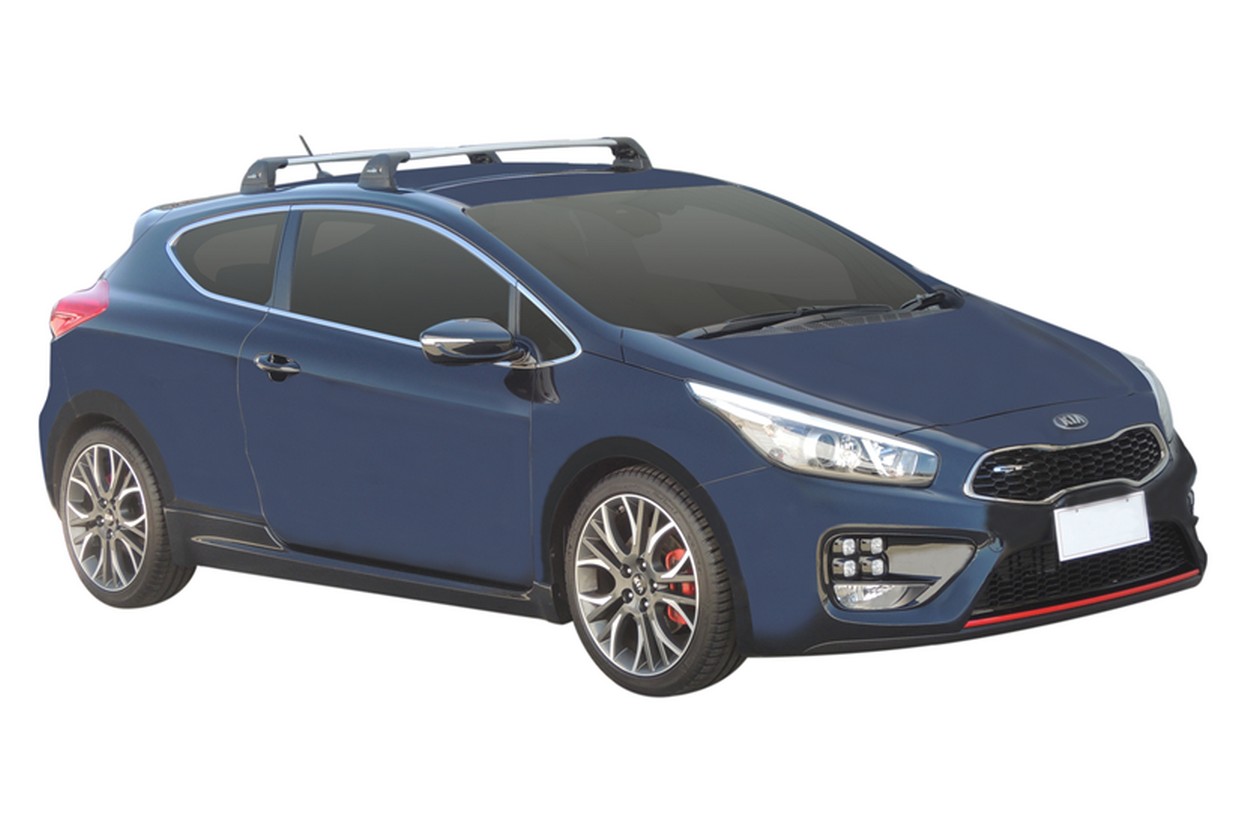 Roof bars Kia Pro_Cee'd GT (JD) 2014-2018 3-door hatchback Yakima Whispbar Flush Bar - KIA5PCWR (1)