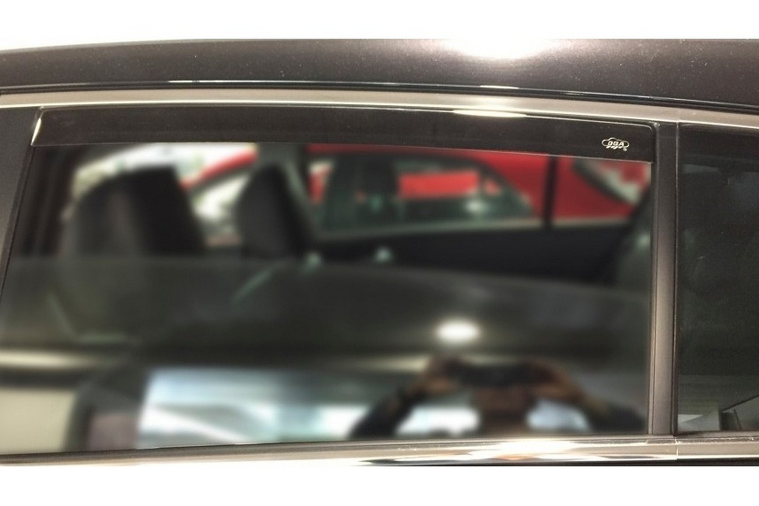 Side wind deflectors suitable for Kia Sportage IV (QL) 2015-2021 rear doors DGA - smoke grey (2)