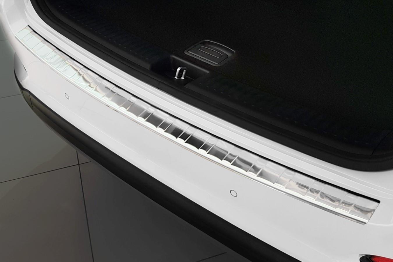 Protection de seuil de coffre convient à Kia Sorento (UM) 2017-2020 acier inox brossé