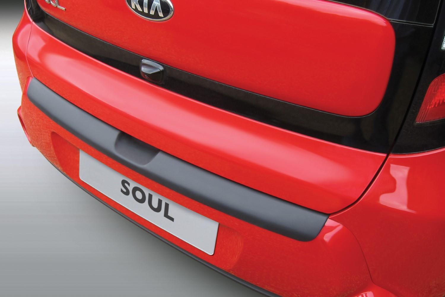 Rear bumper protector Kia Soul II (PS) 2014-2016 ABS - carbon look
