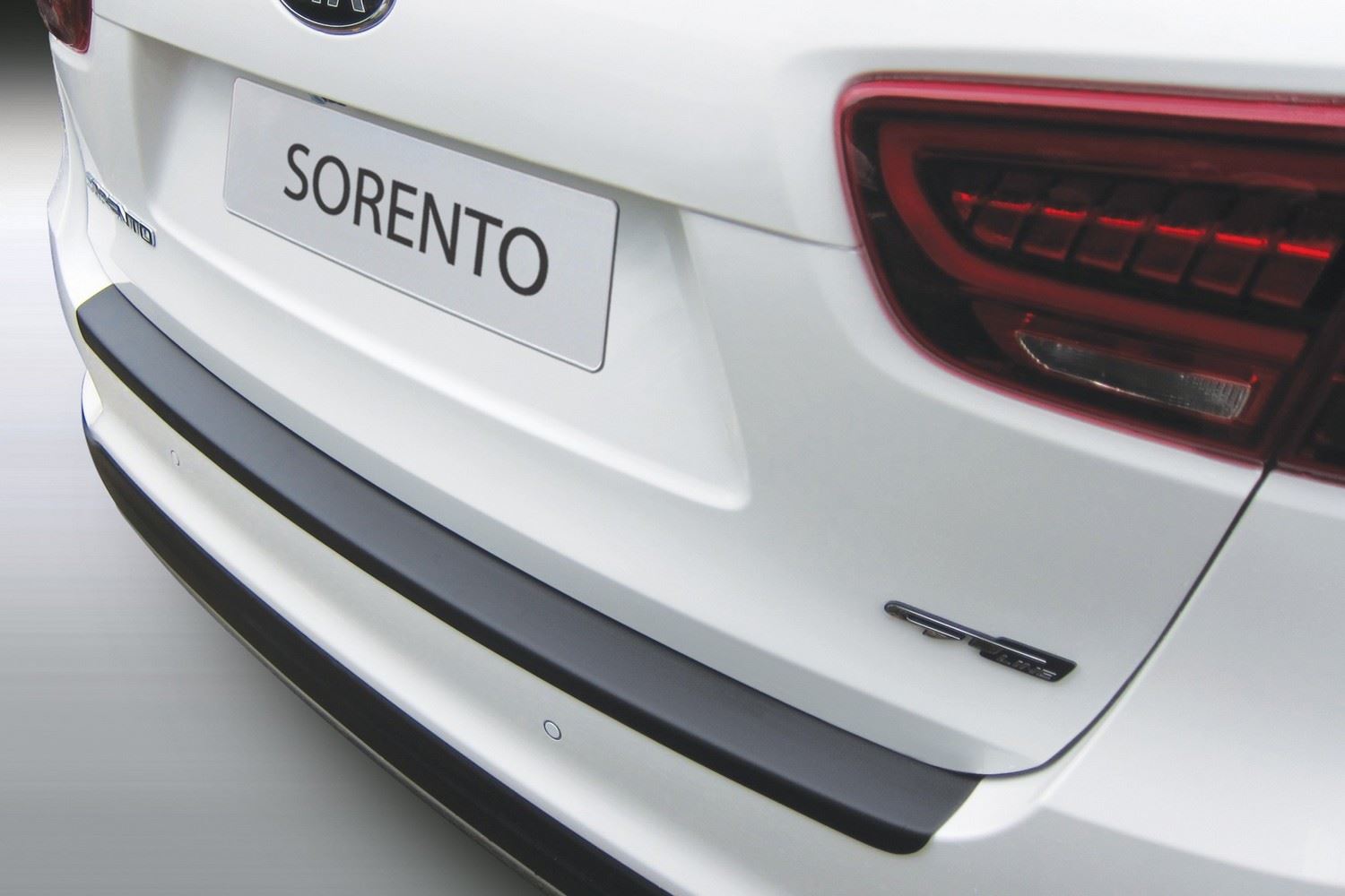 Protection de seuil de coffre convient à Kia Sorento (UM) 2017-2020 ABS - noir mat