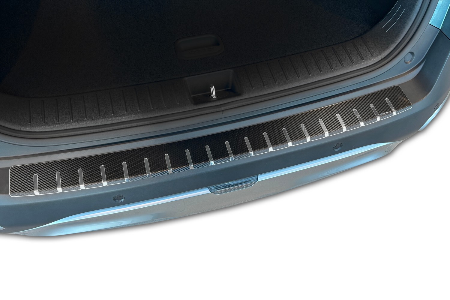 Rear bumper protector suitable for Kia Sportage V (NQ5) 2021-2025 stainless steel - carbon foil