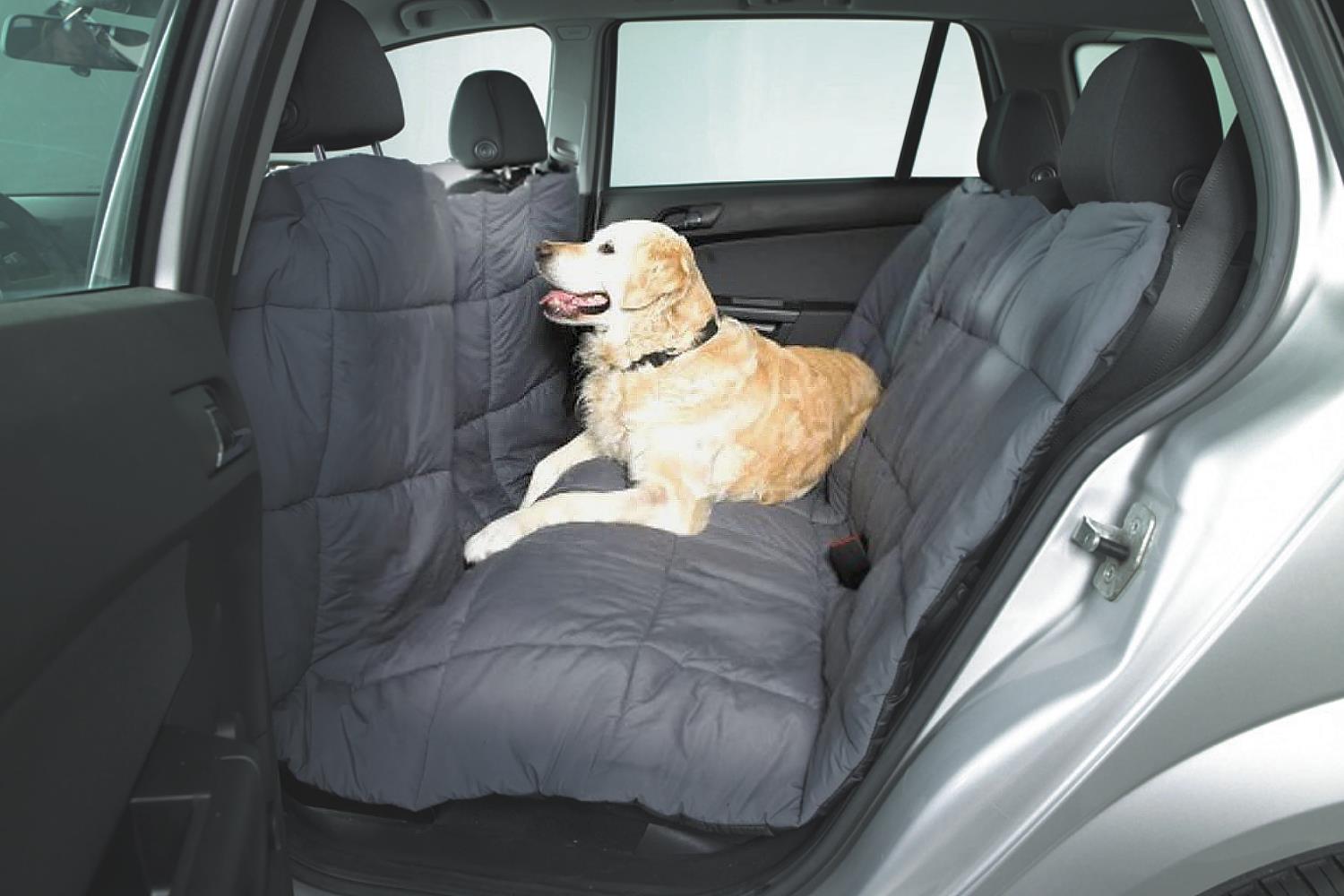 Couverture pour chien pour siège arrière avec filet, couverture pour chien  de voiture